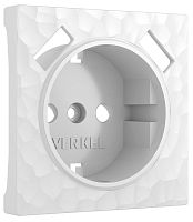 Лицевая панель Werkel Hammer для 1-м. розетки 220+2хUSB белый картинка